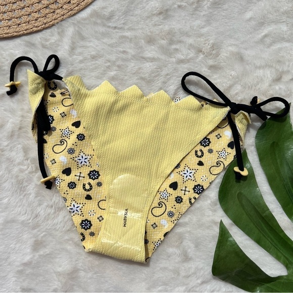 Marysia's Broadway Yellow Honolulu Triangle Bikini Set Size Large - Picture 4 of 10